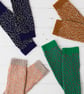 Scatter fingerless gloves - cobble and orange soda - Image 5