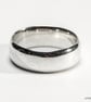 Wide Silver Band for Men, Size V - Image 1