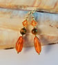 Amber, Tiger Eye & Crystal Earrings, Birthday, Anniversary, Gifts For Her - Image 5