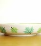Pasta Bowl - Green Maple Leaves, Pattern - Image 3