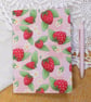 A5 Handmade Notebook with Strawberry Design