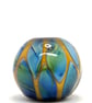 Handmade brown and iridescent lamp work glass beads - Image 1