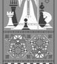 055 - Cross Stitch pattern The White Queen. Chess game sampler, Queens Gambit - Image 3