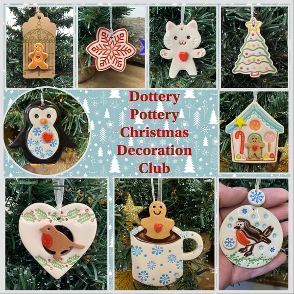 Dottery Pottery Christmas Decoration Club