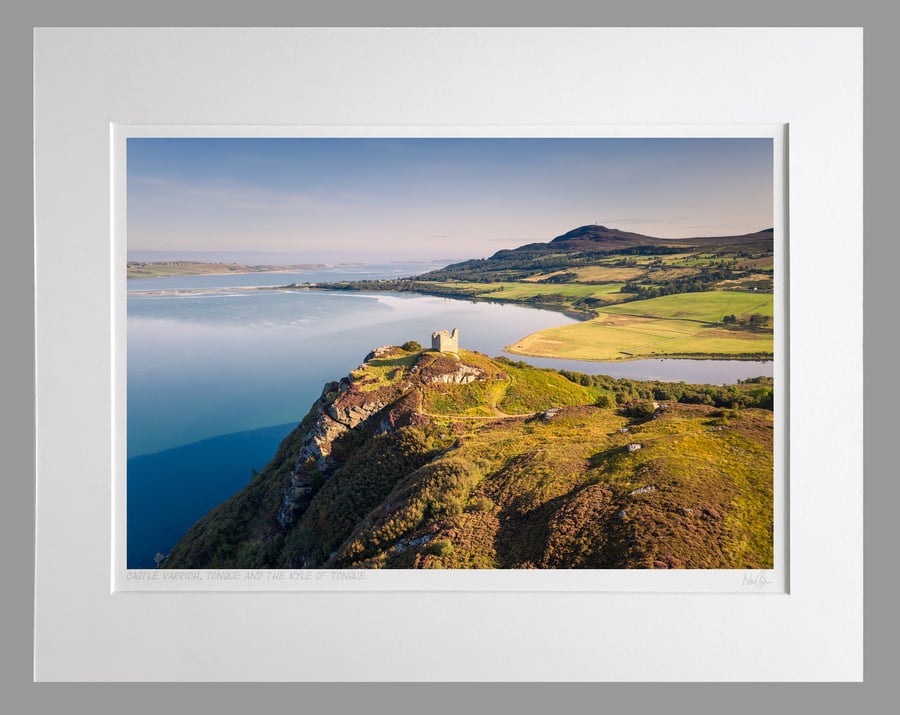 Castle Varrich, Tongue & Kyle of Tongue - A3 (50x40cm) Unframed Print