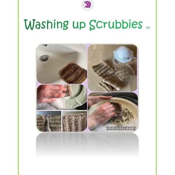 Uk terms crochet pattern washing up jute scrubby cleaning scrubby 