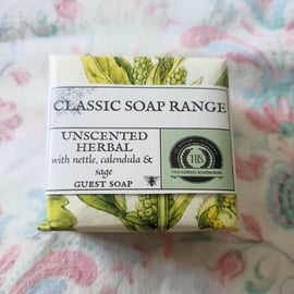 Unscented Herbal Soap, handmade for sensitive skin. 30% OFF SALE