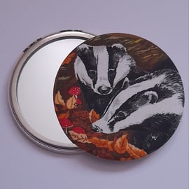 Badger Design Fabric Backed Pocket Mirror