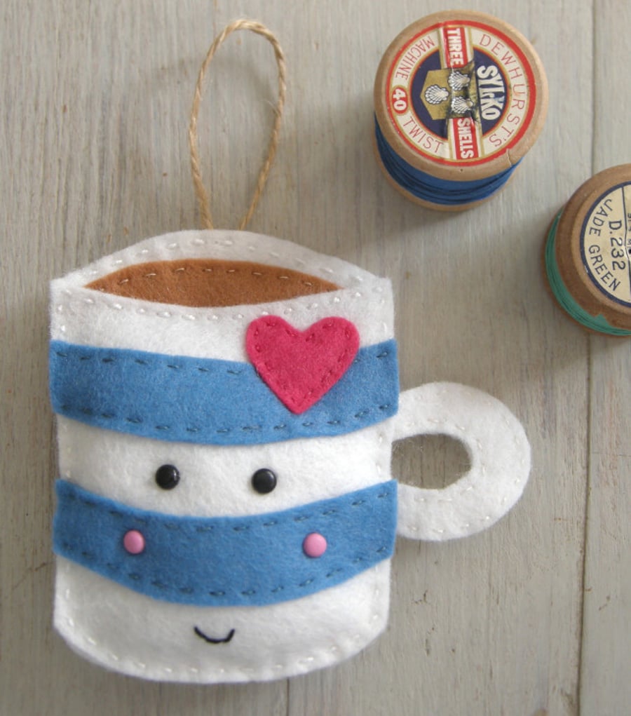 craft kit sewing kit Make Sophie the stripey Mug