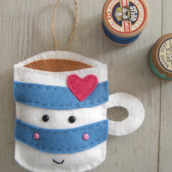 craft kit sewing kit Make Sophie the stripey Mug