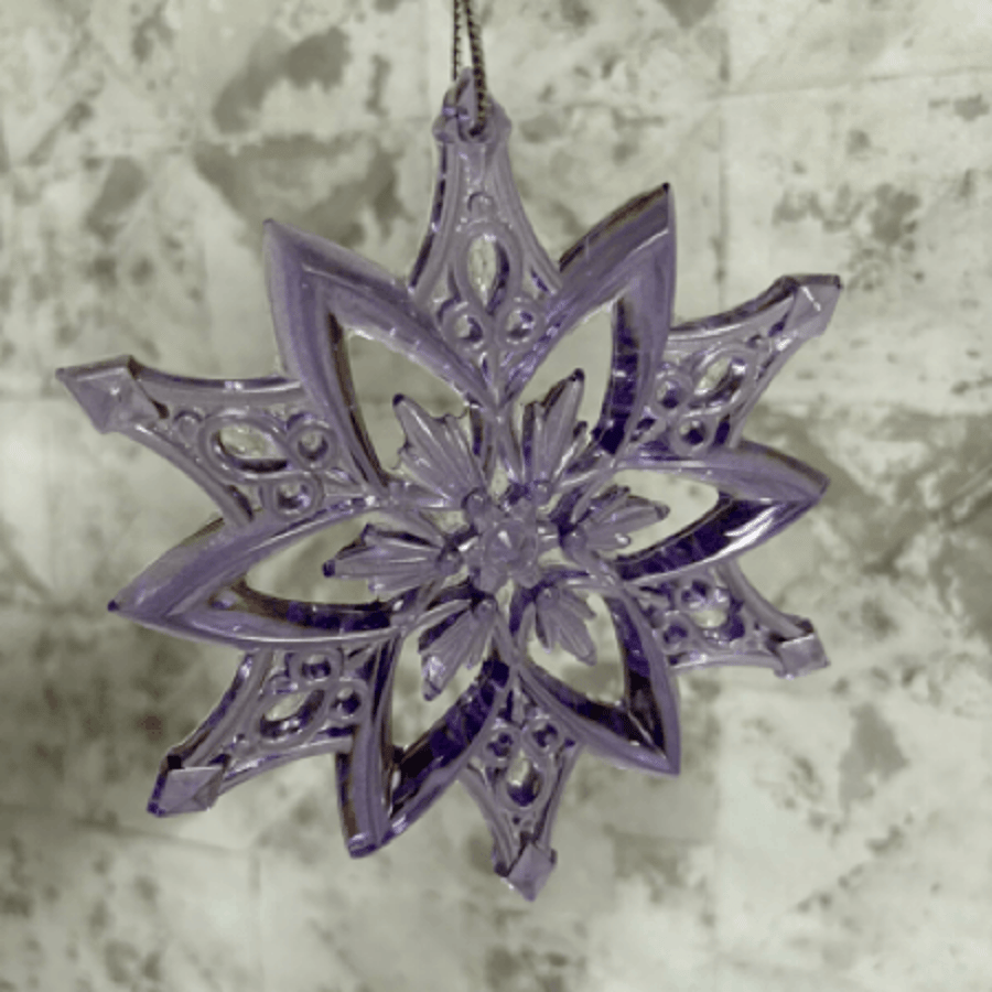 Christmas Snowflake Flower Tree Decorations - made to order