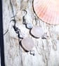 Beautiful Rose Quartz and Crystal Earrings - UK Free Post - Image 1