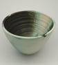 Teal Hand-Thrown Stoneware Bowl (heavy)  - Image 3