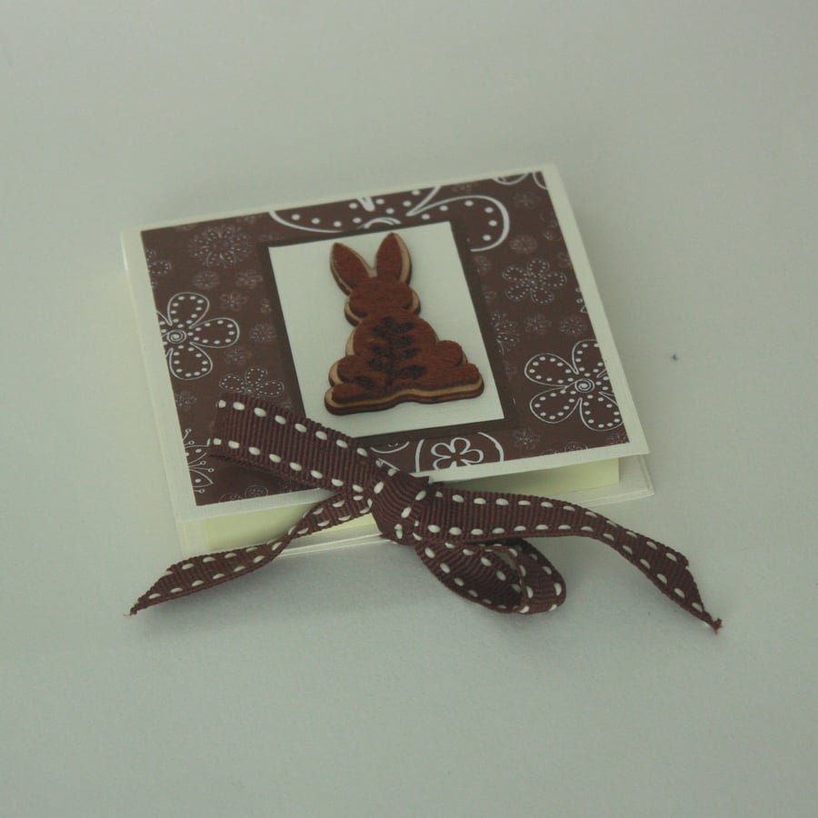 Small bunny note block holder