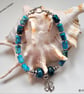 Designer Turquoise Blue Imperial Jasper Bracelet  - Image 9
