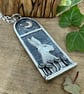 SOLD RESERVED FOR ALEX Moonlit Meadow Hare Pendant - Image 2