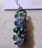 Brickwork-pattern bead earrings (customisable) - Image 1