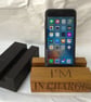 Tablet or Phone charging station Made from Solid Hardwood - Image 3