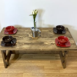 Large Handmade Solid Wood Coffee Table Rustic Farmhouse style. 