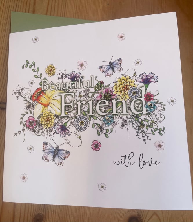 NEW! My Beautiful Friend Greeting card 