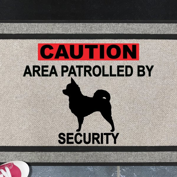 Chihuahua Security Door Mat No.6 -  Chihuahua Welcome Mat - All Weather 45x70cm 