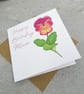 Birthday Card Mum Floral Viola - Image 3