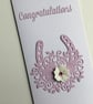 Wedding card. Congratulations card.  Ref 010.  - Image 3