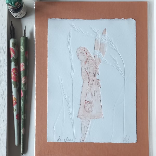 Hand printed fairy