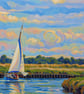 Norfolk Broads A5 Greeting Card April