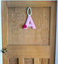 Personalised Floral Initial Door Sign - Padded Nursery Fabric Letter  - Image 4