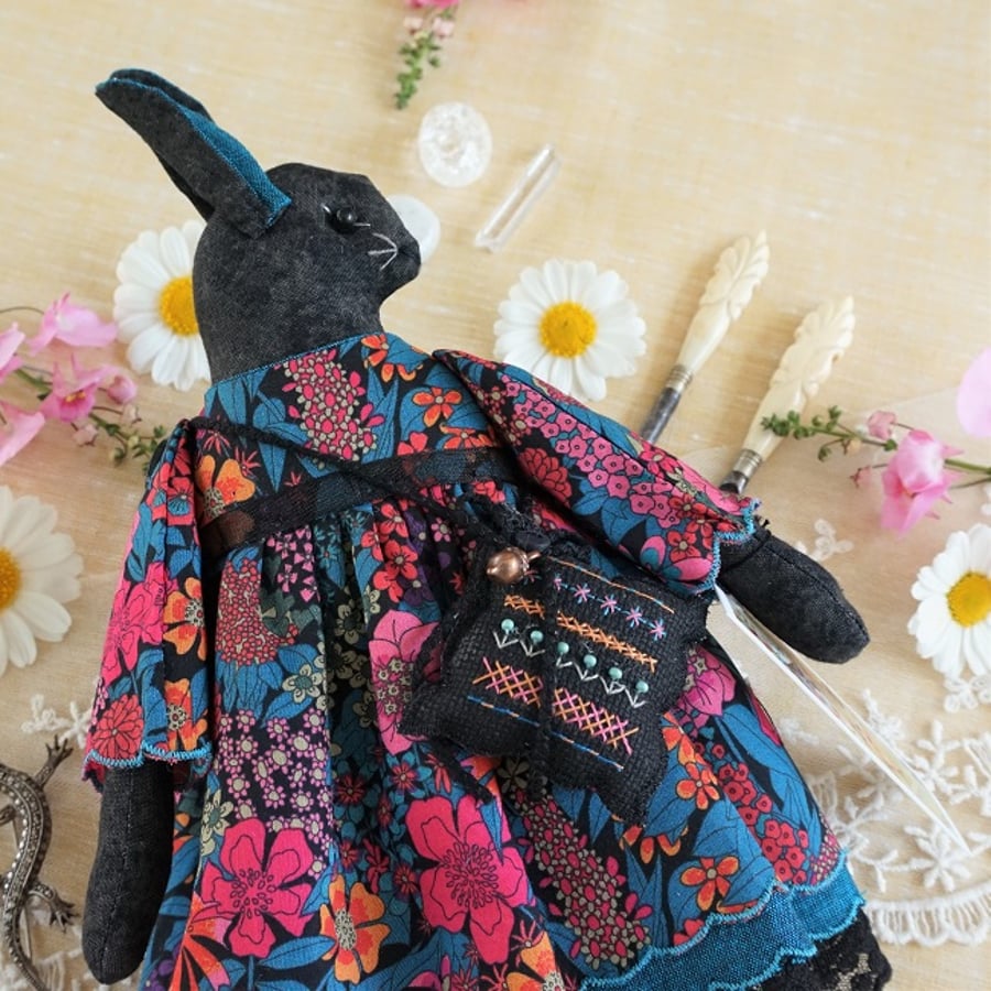 Ciara, A Midnight Bunny in Liberty Lawn