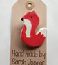 Ceramic Fox Brooch - Image 1