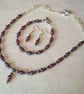 Purple Shell Pearl Jewellery Set - Image 4