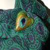 Peacock Heart Pin