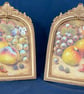 Worcester Fruit . Pair of framed original watercolours by Christopher Hughes  - Image 1
