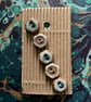 Arty Flower Buttons 0.6 inch    - set of 5 - Image 1