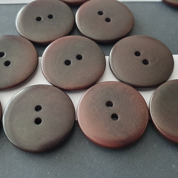 22,4mm 36L Real Corozo Nut buttons Brown mix x 5 Buttons