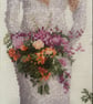 Complete Framed Bridal Cross Stitch – Laura from a design by John Clayton  - Image 7