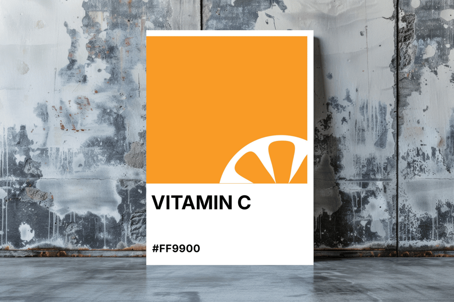 VITAMIN C Greeting Card – Colour Swatch Series (A6, Blank Inside)