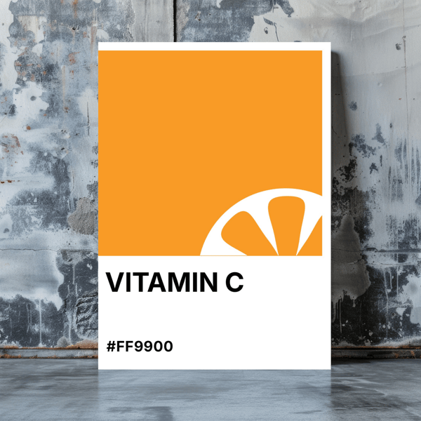 VITAMIN C Greeting Card – Colour Swatch Series (A6, Blank Inside)