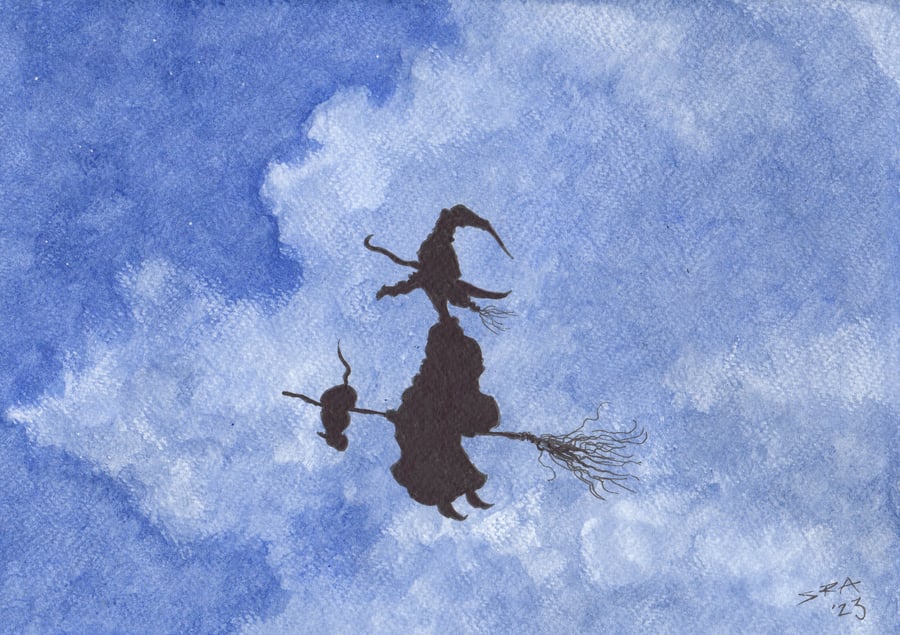 'What's That Down There?' an A4 sized original artwork