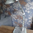 A one of a kind industrial desk, table lamp
