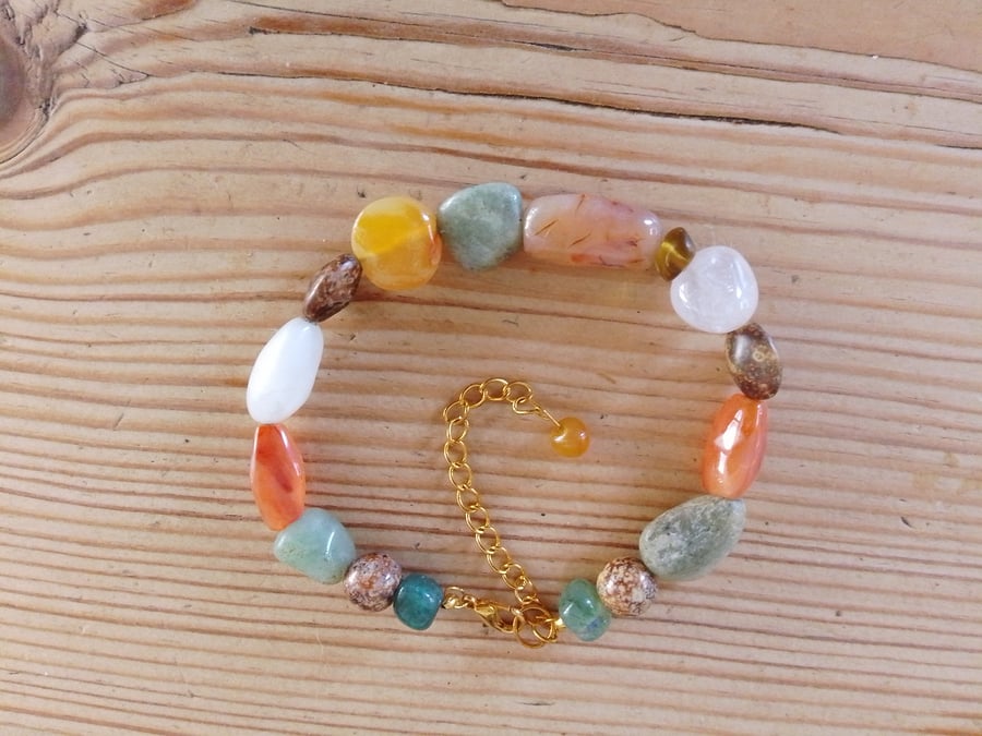 Handmade beaded bracelet.