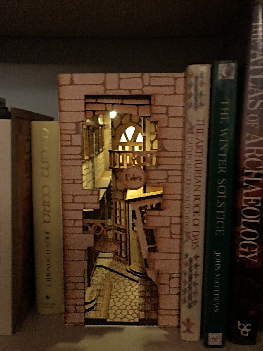 Knockturn Alley Book Nook - Complete Kit, No Tools Required, With Lights