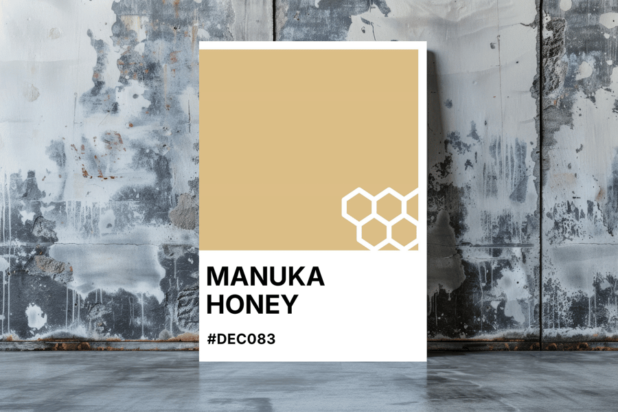 MANUKA HONEY Greeting Card – Colour Swatch Series (A6, Blank Inside)