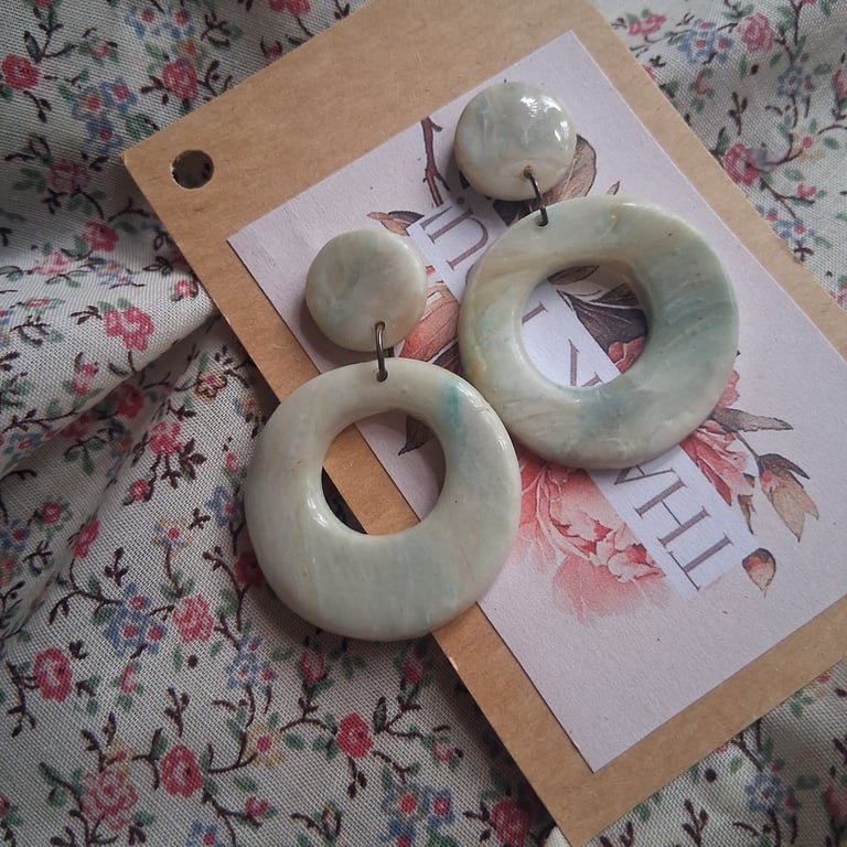 CLEARANCE! polymer clay earrings handmade- reduced-no b3