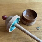 Supported spindle set