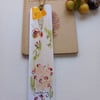  'Fairy ring 'Hand drawn and painted bookmark with silk ribbon '