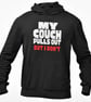 My Couch Pulls Out But I Don't Hoodie Hooded Sweatshirt Rude Adult Sex Joke  - Image 1