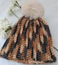 Child's crochet beanie with bobble 12 to 18mths - Image 1